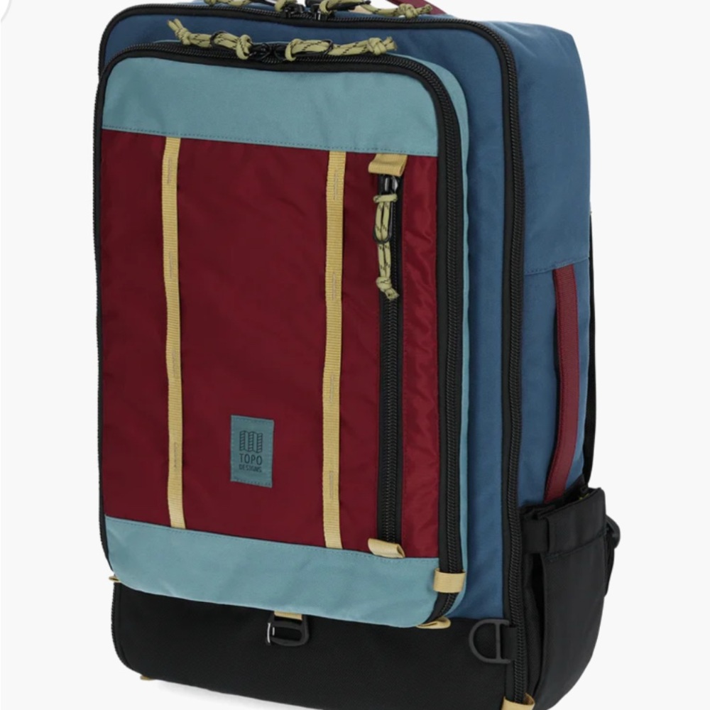 NWT Topo Designs Global Travel Bag 40L Dark Denim and Burgundy
